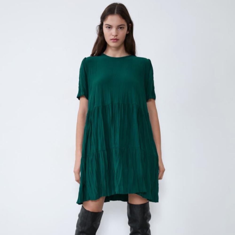 Zara Wrinkle Look Dress